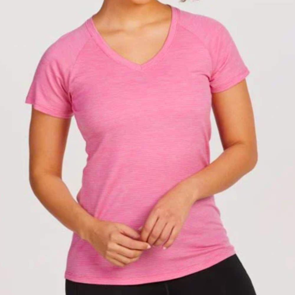Woolx Mia Tee Pink Stripe